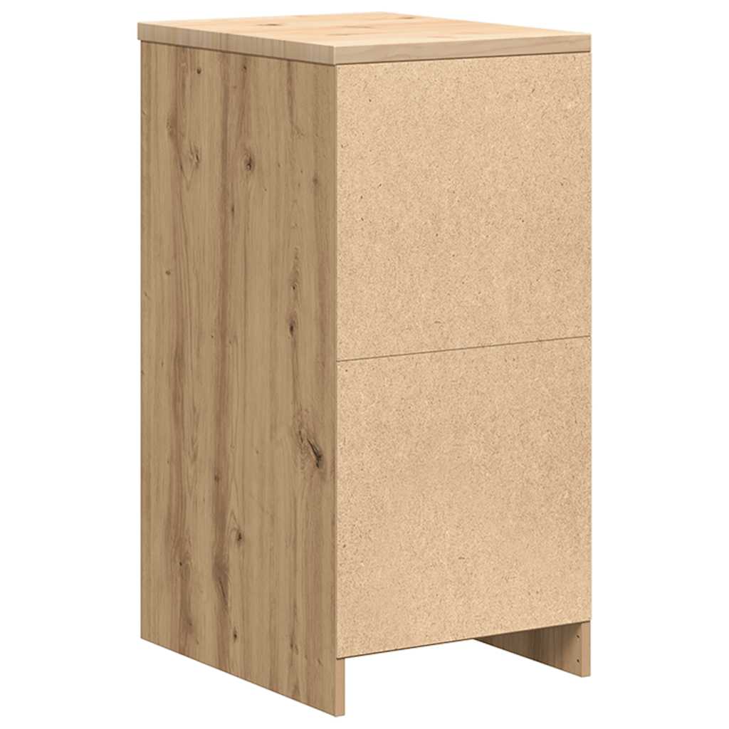 Garage Storage Cabinet Solid Wood Pine 40 x 51 x 85 cm 1 Wood Door Artisan oak
