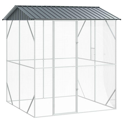 vidaXL Bird Cage Anthracite 215 x 208 x 247 cm 1