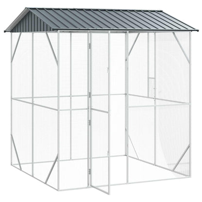 vidaXL Bird Cage Anthracite 215 x 208 x 247 cm 2