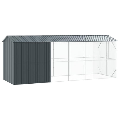 vidaXL Bird Cage Anthracite 645 x 208 x 247 cm Galvanised Steel 5