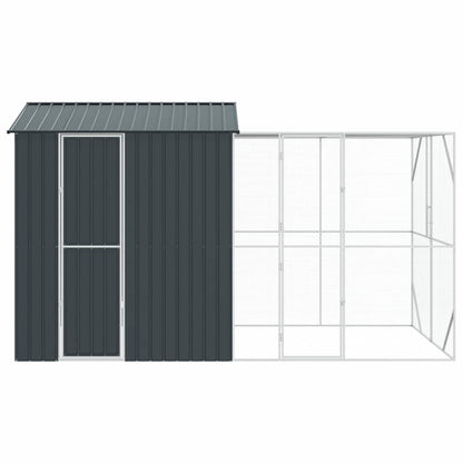 vidaXL Bird Cage Anthracite 418 x 210 x 247 cm Galvanised Steel 6