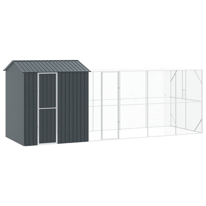 vidaXL Bird Cage Anthracite 621 x 208 x 247 cm Galvanised Steel 2