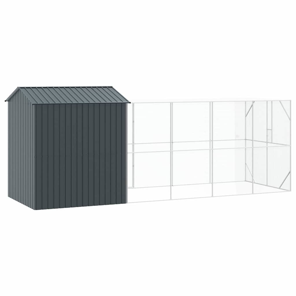 vidaXL Bird Cage Anthracite 621 x 208 x 247 cm Galvanised Steel 5
