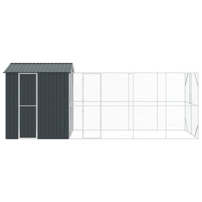 vidaXL Bird Cage Anthracite 621 x 208 x 247 cm Galvanised Steel 6