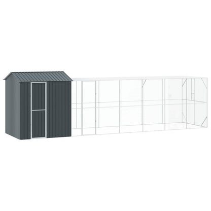 vidaXL Bird Cage Anthracite 824 x 208 x 247 cm Galvanised Steel 1