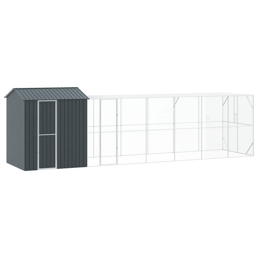 vidaXL Bird Cage Anthracite 824 x 208 x 247 cm Galvanised Steel 1