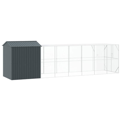 vidaXL Bird Cage Anthracite 824 x 208 x 247 cm Galvanised Steel 5