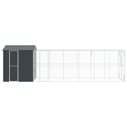 vidaXL Bird Cage Anthracite 824 x 208 x 247 cm Galvanised Steel 3