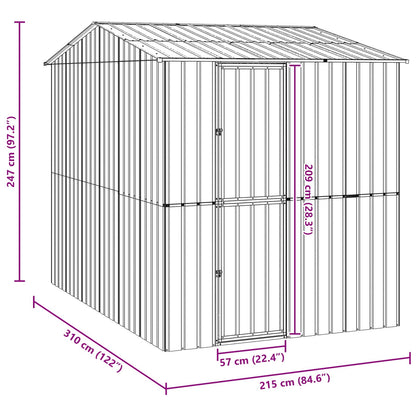 vidaXL Bird Cage Anthracite 215 x 310 x 247 cm 6
