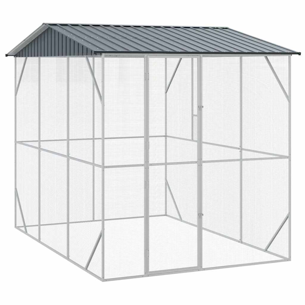 vidaXL Bird Cage Anthracite 227 x 310 x 247 cm 2