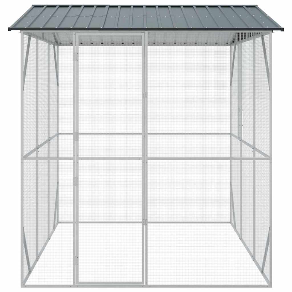 vidaXL Bird Cage Anthracite 227 x 310 x 247 cm 6