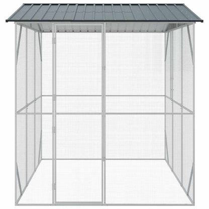 vidaXL Bird Cage Anthracite 227 x 310 x 247 cm 6