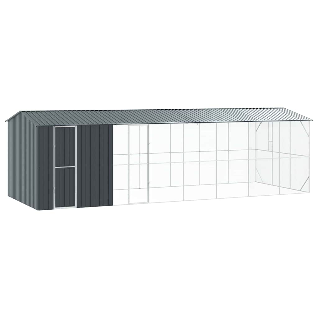 vidaXL Bird Cage Anthracite 860 x 310 x 247 cm Galvanised Steel 2