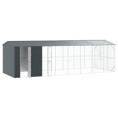 vidaXL Bird Cage Anthracite 860 x 310 x 247 cm Galvanised Steel 4
