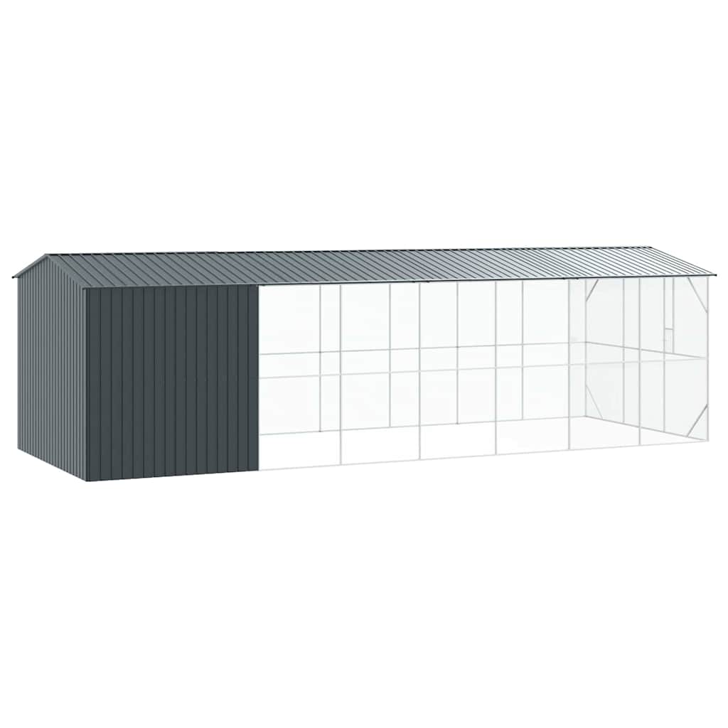 vidaXL Bird Cage Anthracite 860 x 310 x 247 cm Galvanised Steel 5