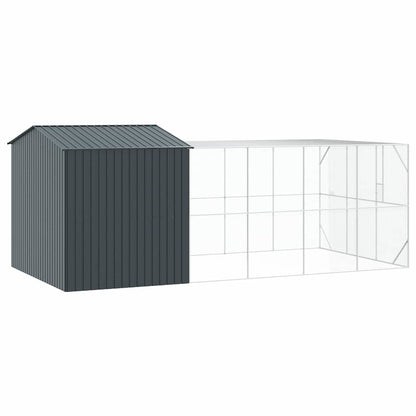 vidaXL Bird Cage Anthracite 635 x 304 x 247 cm Galvanised Steel 5