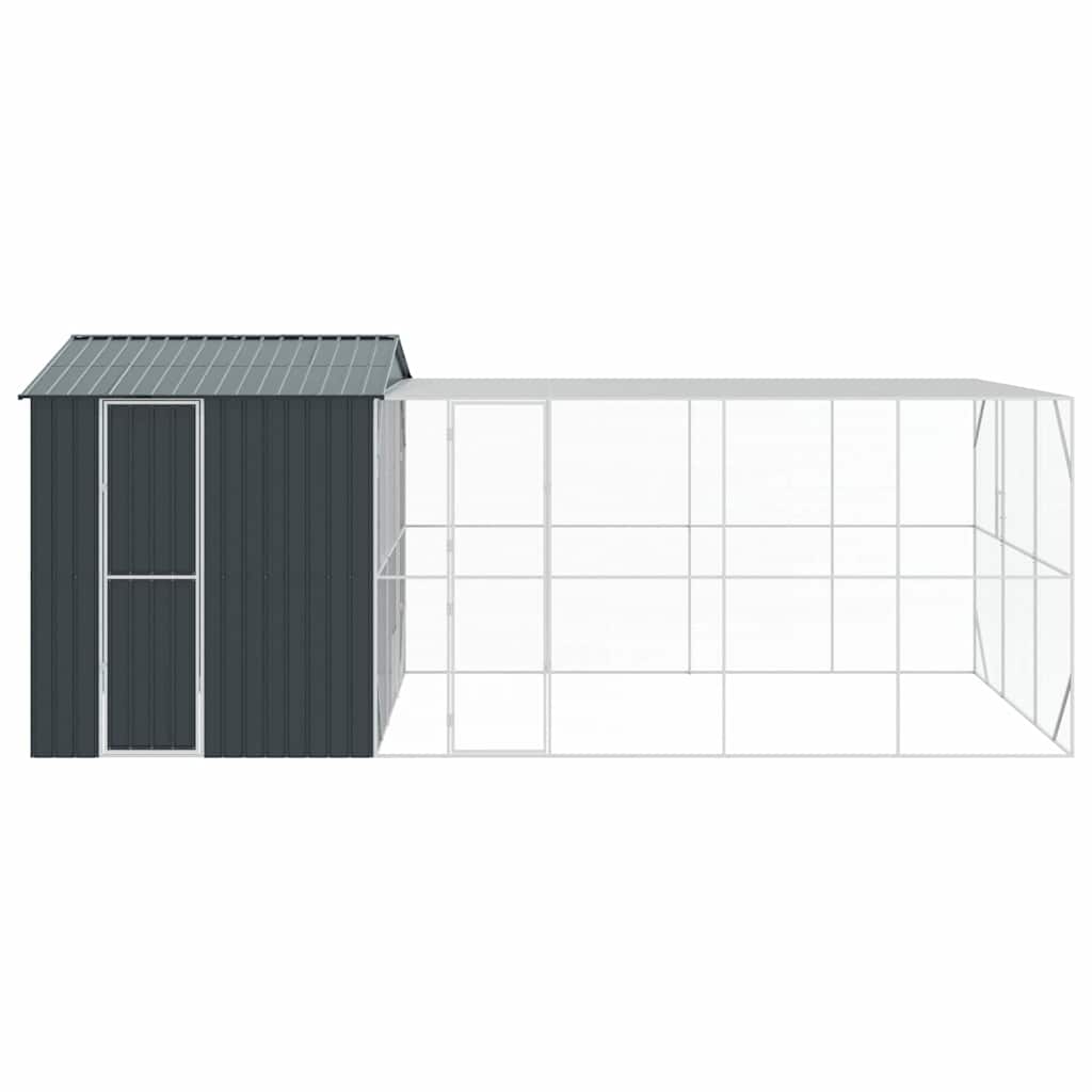 vidaXL Bird Cage Anthracite 635 x 304 x 247 cm Galvanised Steel 6