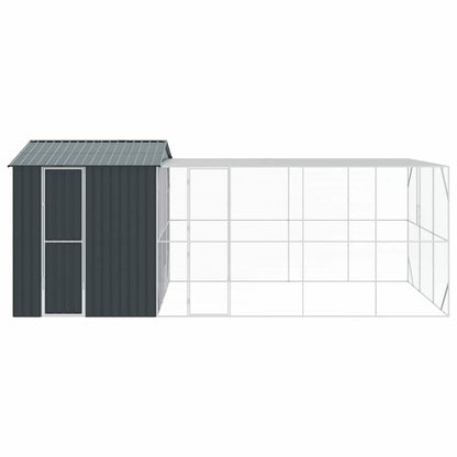 vidaXL Bird Cage Anthracite 635 x 304 x 247 cm Galvanised Steel 6