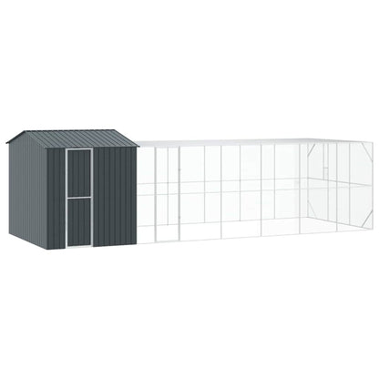 vidaXL Bird Cage Anthracite 845 x 304 x 247 cm Galvanised Steel 2