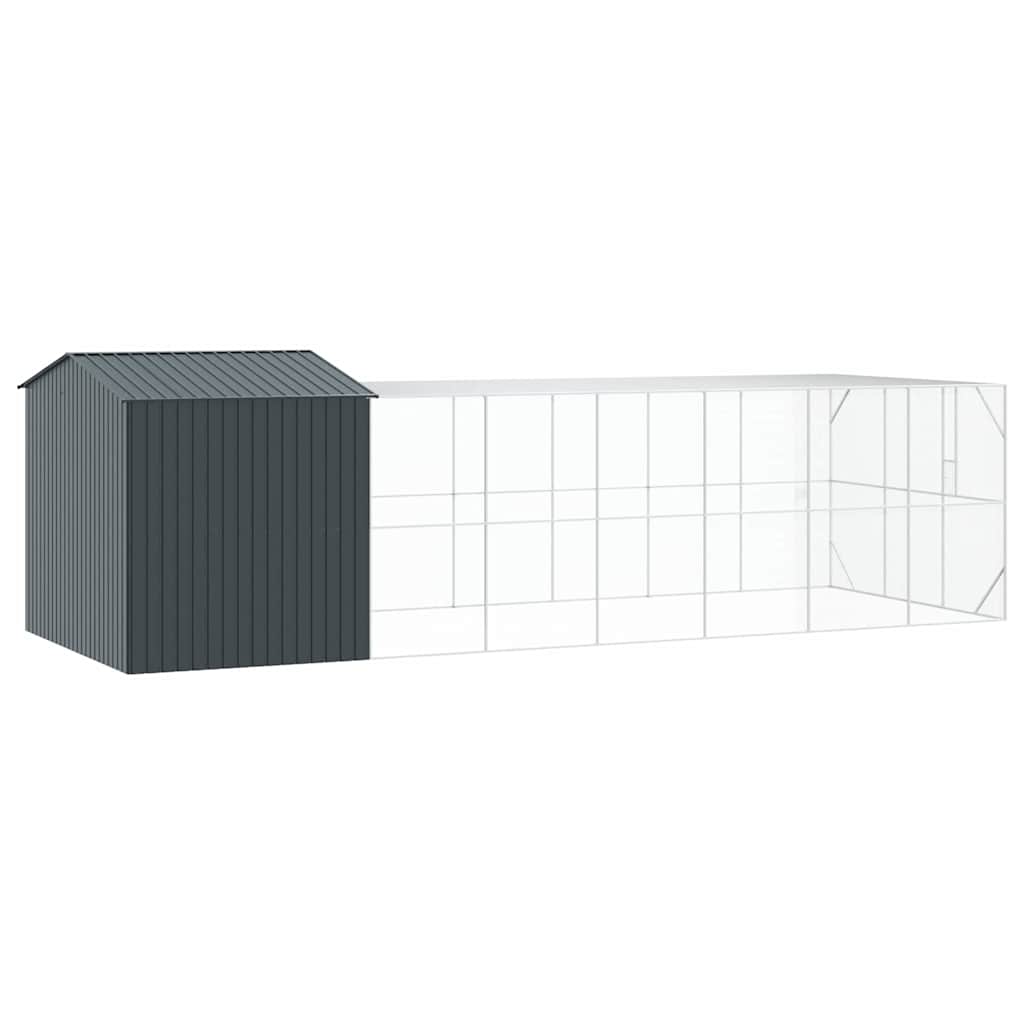 vidaXL Bird Cage Anthracite 845 x 304 x 247 cm Galvanised Steel 5