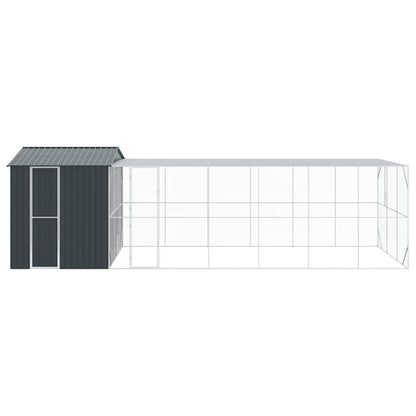 vidaXL Bird Cage Anthracite 845 x 304 x 247 cm Galvanised Steel 6