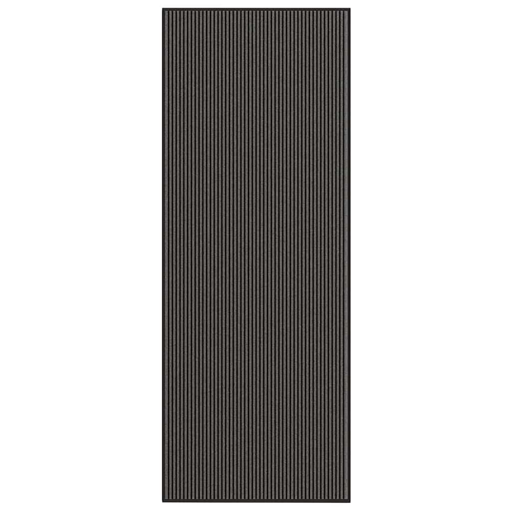 Doormat Stripe Black and Grey 300 cm