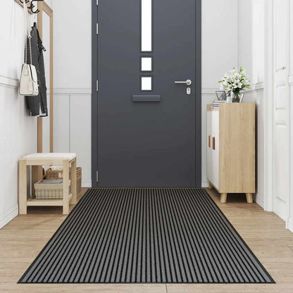Doormat Stripe Black and Grey 300 cm