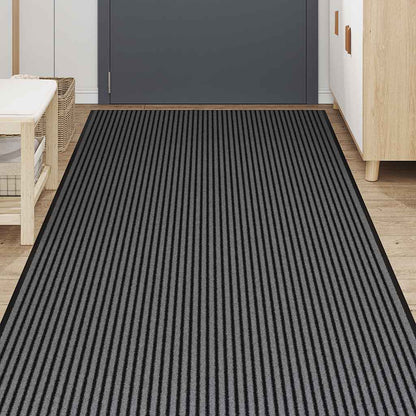 Doormat Stripe Black and Grey 300 cm