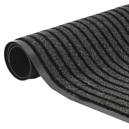 Doormat Stripe Black and Grey 300 cm