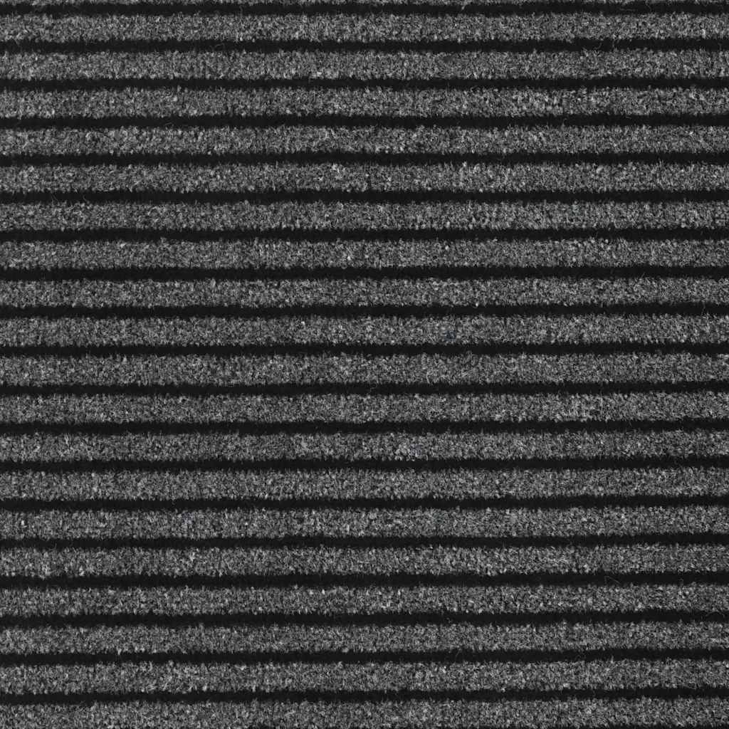 Doormat Stripe Black and Grey 300 cm