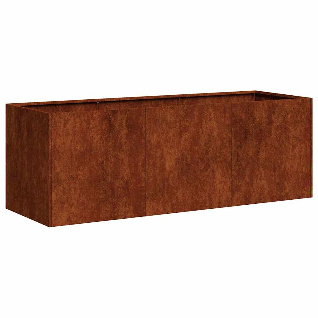 Planter 120x40x40 cm Cold-rolled Steel Weathering steel