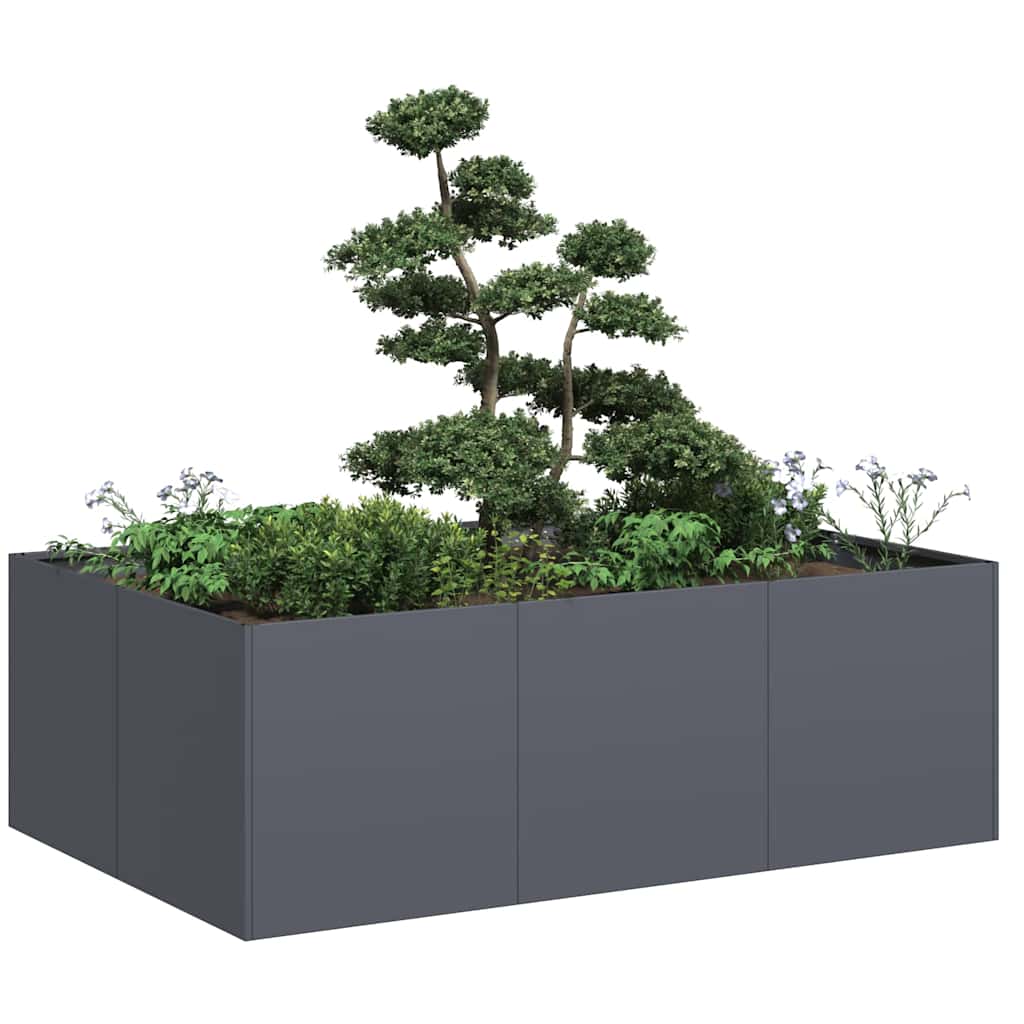 Planter 120x80x40 cm Steel Anthracite