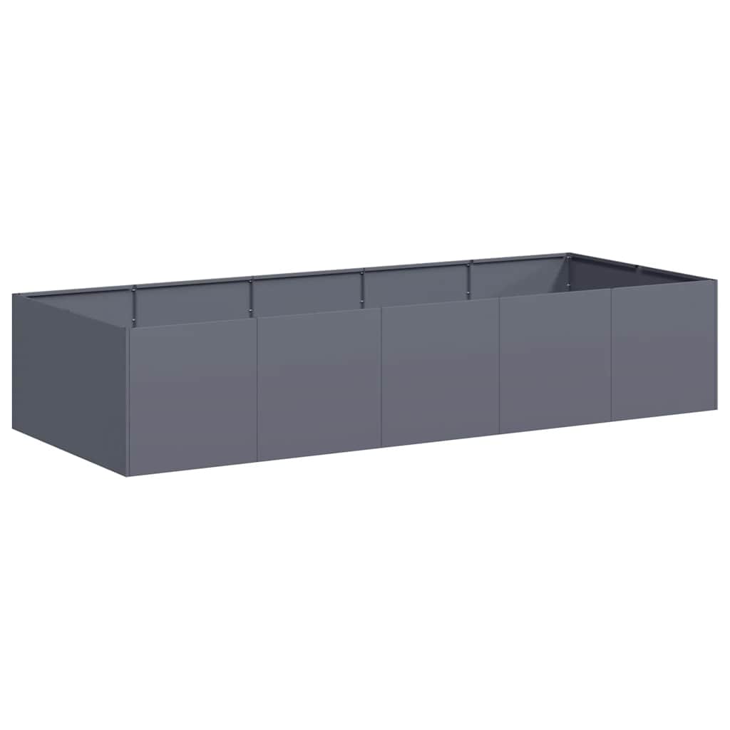 Planter 200x80x40 cm Steel Anthracite