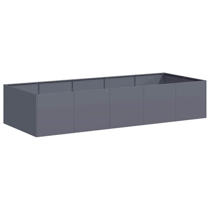 Planter 200x80x40 cm Steel Anthracite