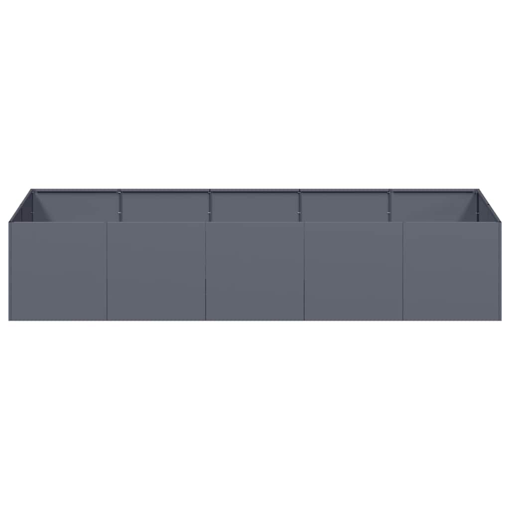 Planter 200x80x40 cm Steel Anthracite