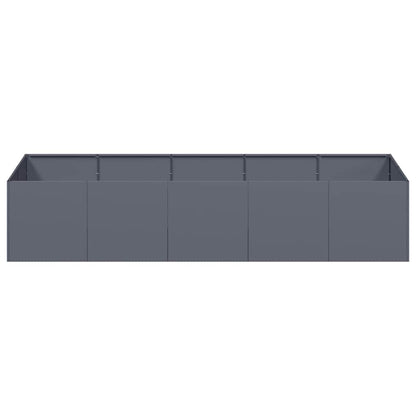 Planter 200x80x40 cm Steel Anthracite