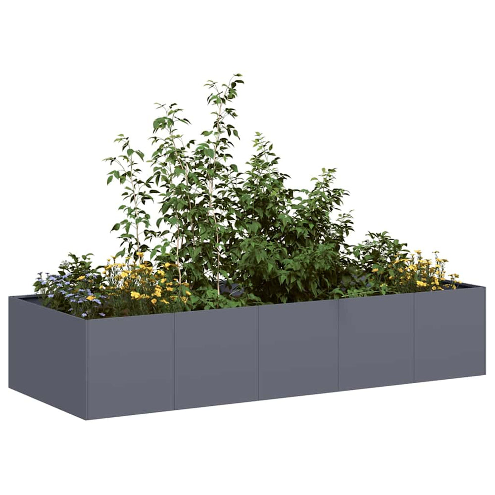 vidaXL Planter 200x80x40 cm Steel