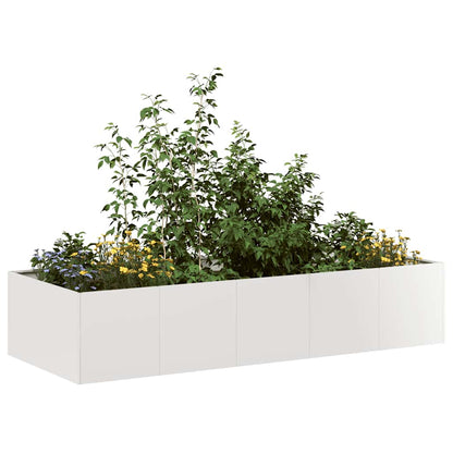 Planter 200x80x40 cm Steel Stainless steel