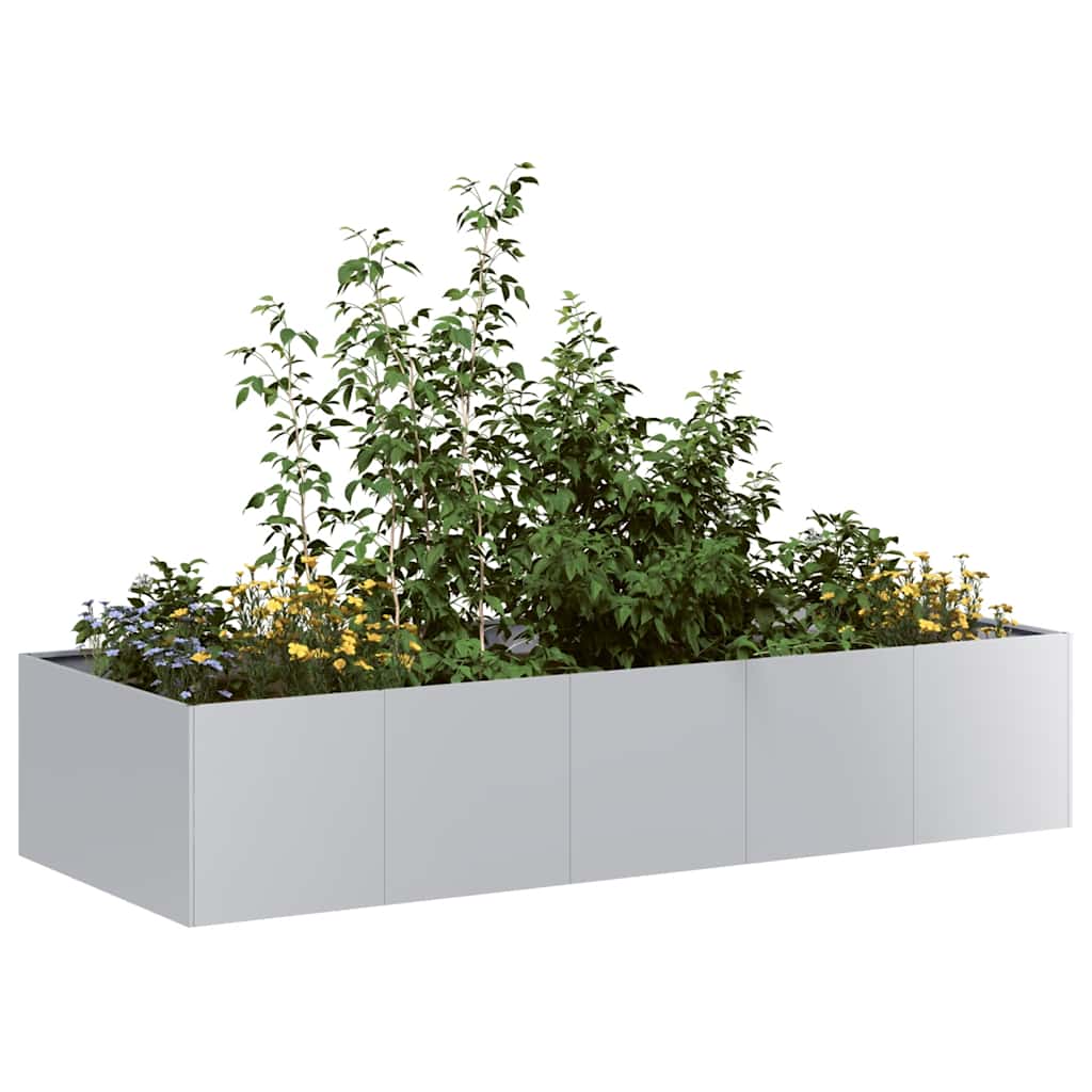 Planter 200x80x40 cm Steel Galvanised steel
