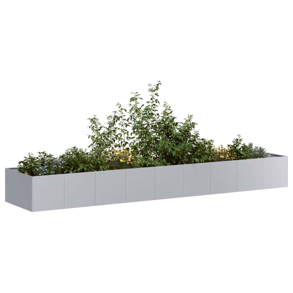 Planter 360x80x40 cm Steel Galvanised steel
