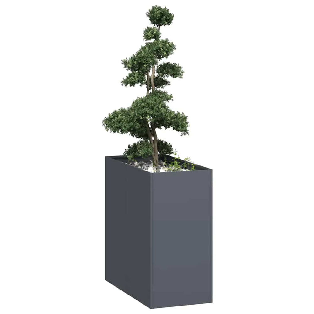 vidaXL Planter Steel Depth 80 cm Height 80 cm