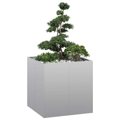 Planter Steel Depth 80 cm Height 80 cm Galvanised steel 80 cm