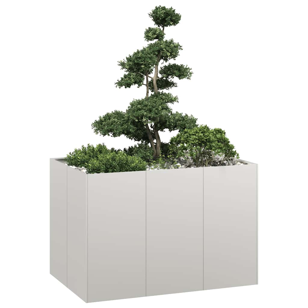 Planter Steel Depth 80 cm Height 80 cm Stainless steel 120 cm