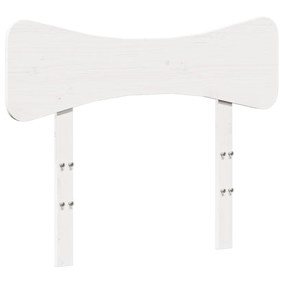 Bed Frame without Mattress Solid Wood Pine Length 200 cm White 100 cm