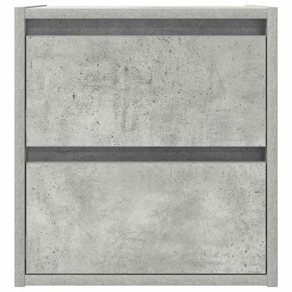 Wall-mounted Bedside Cabinet 38x34x40 cm Concrete grey