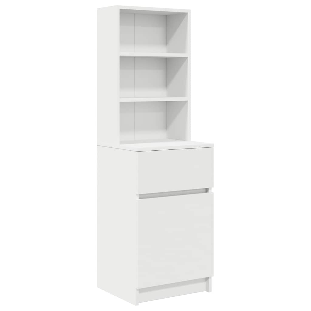 Bedside Cabinet 39x35x125 cm Engineered Wood White