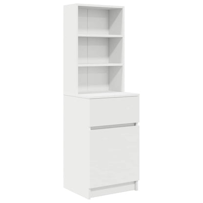 Bedside Cabinet 39x35x125 cm Engineered Wood White