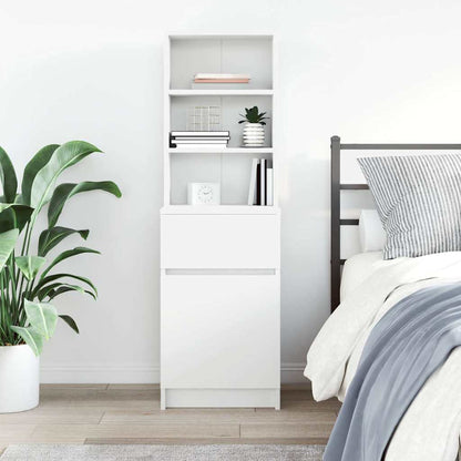 Bedside Cabinet 39x35x125 cm Engineered Wood White