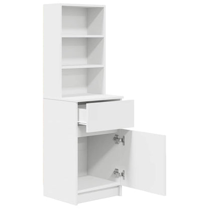 Bedside Cabinet 39x35x125 cm Engineered Wood White