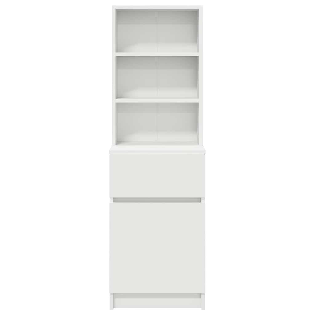 Bedside Cabinet 39x35x125 cm Engineered Wood White